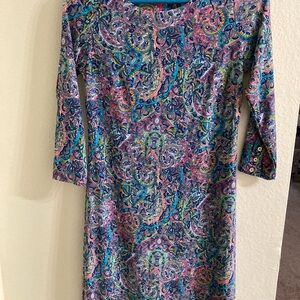 Colorful Paisley Print Women's Dress